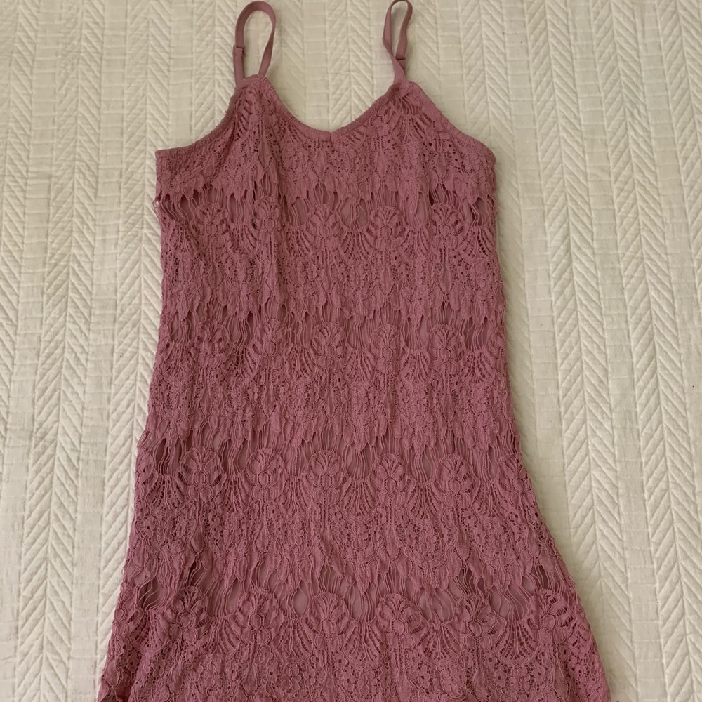 Pink Lace Dress